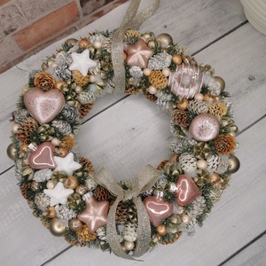 Ünnepi kopogtató - karácsony - adventi díszek - adventi ajtódísz - Meska.hu