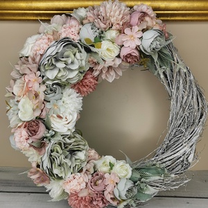 Pasztell tavaszi kopogtató - Meska.hu