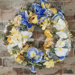 Íriszes kopogtató - otthon & életmód - dekoráció - ajtó- és ablak dekoráció - ajtódísz & kopogtató - Meska.hu