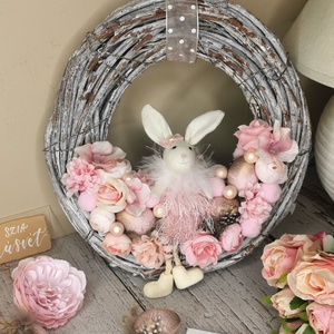 Húsvéti nyuszis kopogtató - Meska.hu