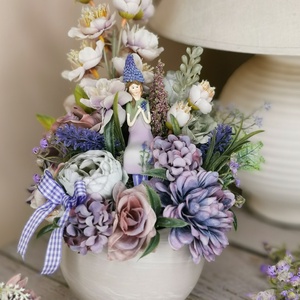 Levendulás lány - otthon & életmód - dekoráció - asztal és polc dekoráció - asztaldísz - Meska.hu