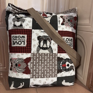 Bevásárló táska, erős vászonból - táska & tok - bevásárlás & shopper táska - shopper, textiltáska, szatyor - Meska.hu