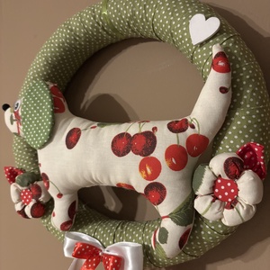 Tacsis koszorú - otthon & életmód - dekoráció - ajtó- és ablak dekoráció - ajtódísz & kopogtató - Meska.hu