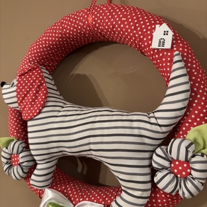 Tacsis Koszorú - otthon & életmód - dekoráció - ajtó- és ablak dekoráció - ajtódísz & kopogtató - Meska.hu