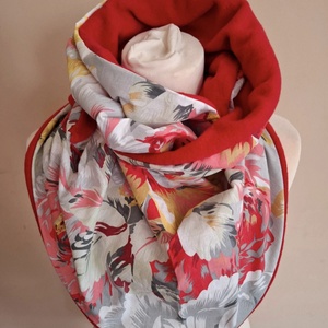 Virágos Meleg Kendősál, Ruha & Divat, Női ruha, Poncsó, Varrás, MESKA