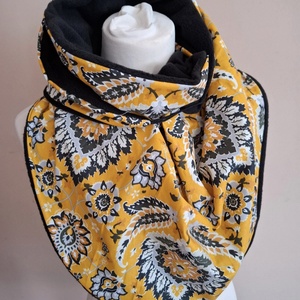 Mustársárga-fekete Meleg Kendősál, Ruha & Divat, Női ruha, Poncsó, Varrás, MESKA