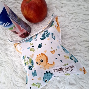 Dínós Szendvics/nasi tasak - táska & tok - uzsonna- & ebéd tartó - szendvics csomagoló - Meska.hu