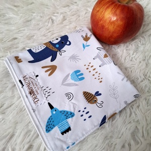 Erdei állatok Újraszalvéta, Táska & Tok, Uzsonna- & Ebéd tartó, Szendvics csomagoló, Varrás, MESKA