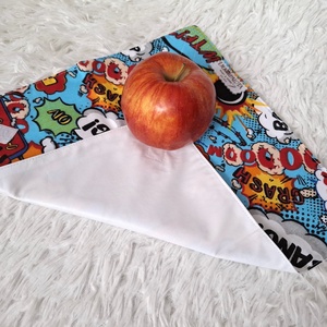 Képregényes újraszalvéta - táska & tok - uzsonna- & ebéd tartó - szendvics csomagoló - Meska.hu