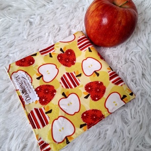 Almás újraszalvéta, Táska & Tok, Uzsonna- & Ebéd tartó, Szendvics csomagoló, Varrás, MESKA