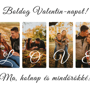 Boldog Valentin-napot  falikép - otthon & életmód - papír, írószer - album & fotóalbum - Meska.hu