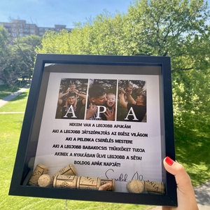 Legjobb APA - Boldog apák napját 3D képkeret, Otthon & Életmód, Dekoráció, Kép & Falikép, 3d képek, Fotó, grafika, rajz, illusztráció, MESKA