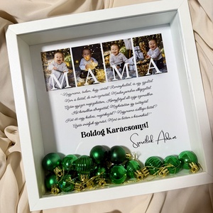 Boldog Karácsonyt 3D képkeret, falikép, karácsonyi ajándék  - Meska.hu