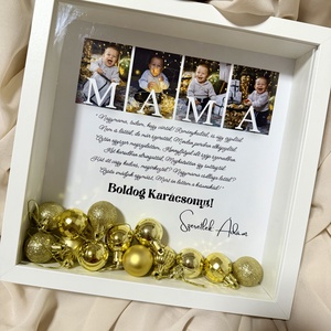 Boldog Karácsonyt 3D képkeret, falikép, karácsonyi ajándék  - Meska.hu