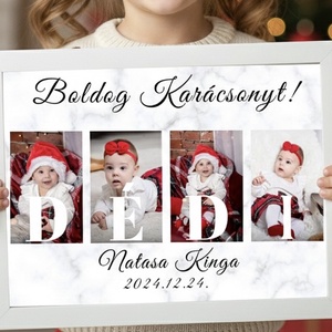 Boldog Karácsonyt Dédi falikép - Meska.hu