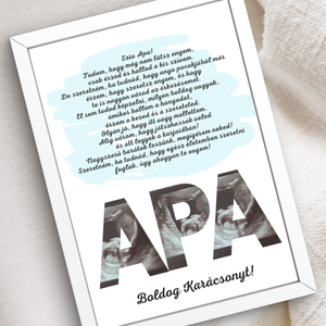 Boldog Karácsonyt Bababejelentő falikép, Karácsony, Karácsonyi lakásdekoráció, Karácsonyi lakásdíszek, Fotó, grafika, rajz, illusztráció, MESKA