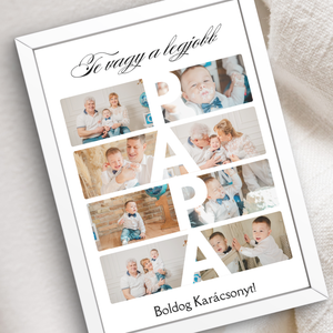 Boldog Karácsonyt Papa falikép - karácsony - karácsonyi lakásdekoráció - karácsonyi lakásdíszek - Meska.hu