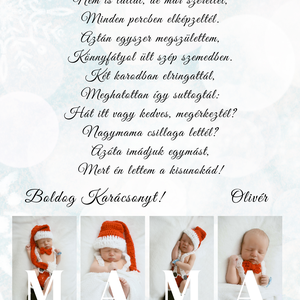 Boldog Karácsonyt Mama falikép - karácsony - karácsonyi lakásdekoráció - karácsonyi lakásdíszek - Meska.hu