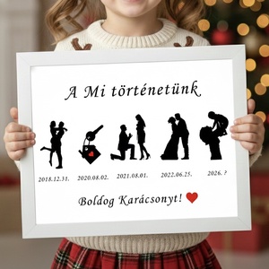 Boldog Karácsonyt Bababejelentő falikép - Meska.hu