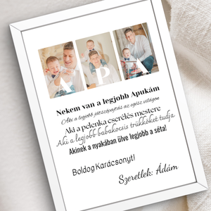 Boldog Karácsonyt Apa falikép - karácsony - karácsonyi lakásdekoráció - karácsonyi lakásdíszek - Meska.hu