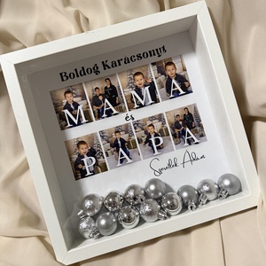 Boldog Karácsonyt 3D képkeret, falikép, karácsonyi ajándék  - Meska.hu