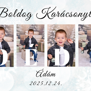 Boldog Karácsonyt Dédi falikép - karácsony - karácsonyi lakásdekoráció - karácsonyi lakásdíszek - Meska.hu