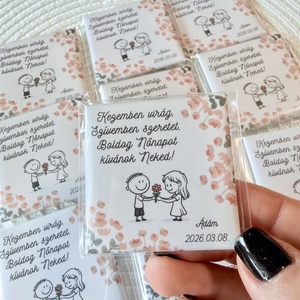 Boldog nőnapot hűtőmágnes egyedi névvel kérhető! - Meska.hu