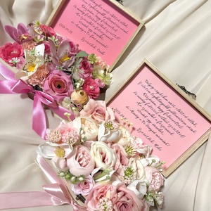 Szülőköszöntő virágbox - esküvő - emlék & ajándék - szülőköszöntő ajándék - Meska.hu