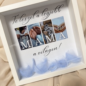 Nagymama leszel bababejelentő 3D képkeret, falikép  - Meska.hu