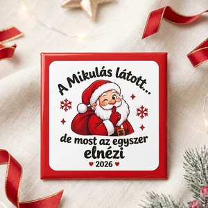 Karácsonyi hűtőmágnes  - Meska.hu
