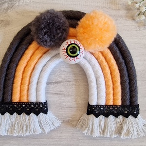 Halloween fali dekoráció-Szörnyecske, Otthon & Életmód, Babaszoba, gyerekszoba, Babaszoba dekoráció, Csomózás, Mindenmás, MESKA