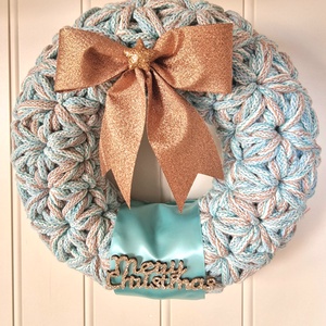  Horgolt adventi  koszorú vintage színben - Meska.hu