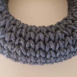  Horgolt adventi koszorú skandináv stílusban - karácsony - adventi díszek - adventi koszorú - Meska.hu