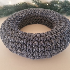  Horgolt adventi koszorú skandináv stílusban - karácsony - adventi díszek - adventi koszorú - Meska.hu