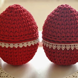 Horgolt tojás tároló - ünnepi díszek, dekorációk - húsvéti díszek és dekorációk - húsvéti tojás, hímestojás - Meska.hu