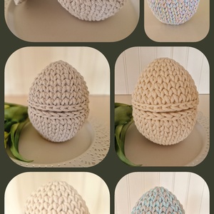 Horgolt tojás tároló - Meska.hu