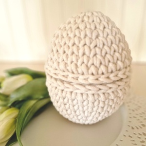 Horgolt tojás tároló - ünnepi díszek, dekorációk - húsvéti díszek és dekorációk - húsvéti tojás, hímestojás - Meska.hu