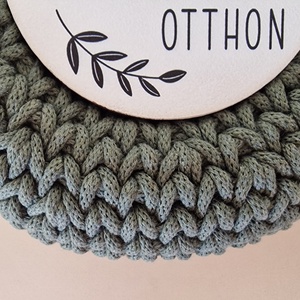  Horgolt kopogtató-édes otthon felirattal - otthon & életmód - dekoráció - ajtó- és ablak dekoráció - ajtódísz & kopogtató - Meska.hu