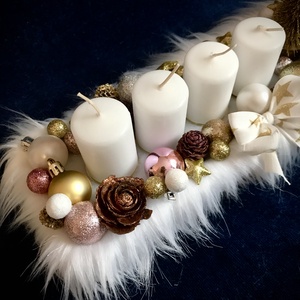 Adventi box angyalkával - karácsony - adventi díszek - adventi asztaldísz - Meska.hu