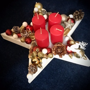 Egy csillagnyi Advent - karácsony - adventi díszek - adventi asztaldísz - Meska.hu