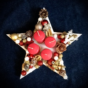 Egy csillagnyi Advent - karácsony - adventi díszek - adventi asztaldísz - Meska.hu