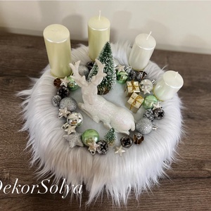 Adventi koszorú - karácsony - adventi díszek - adventi koszorú - Meska.hu