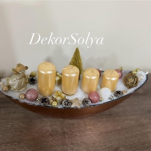 Adventi asztaldísz - karácsony - adventi díszek - adventi asztaldísz - Meska.hu