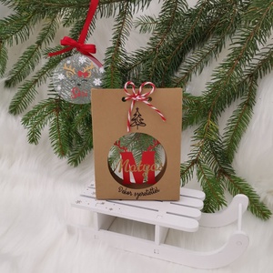 Névreszóló lány rénszarvasos akril karácsonyfadísz - karácsony - karácsonyi lakásdekoráció - karácsonyfadíszek - Meska.hu