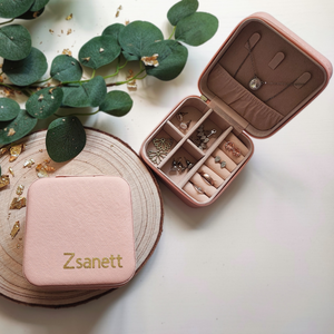 Feliratos ékszerdoboz - rózsaszín - ékszer - ékszertartó - ékszerdoboz - Meska.hu