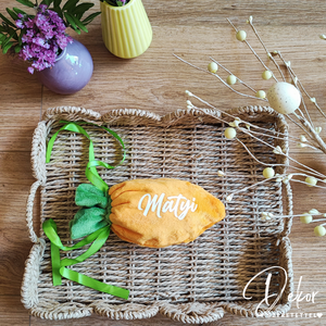 Húsvéti répa zsák � kedves ajándékcsomagolás tojásokhoz és apró meglepetésekhez - ünnepi díszek, dekorációk - húsvéti díszek és dekorációk - húsvéti ajándékátadó - Meska.hu