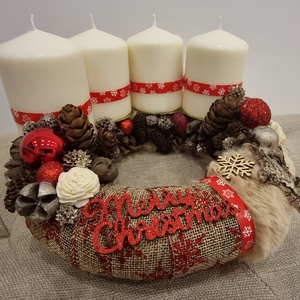 Adventi koszorú - karácsony - adventi díszek - adventi koszorú - Meska.hu