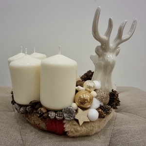 Adventi koszorú - karácsony - adventi díszek - adventi koszorú - Meska.hu