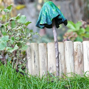 Csillogó fenyőfa gombavirág - karácsony - karácsonyi kültéri dekoráció - Meska.hu