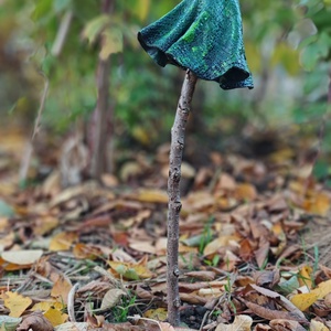 Csillogó fenyőfa gombavirág - karácsony - karácsonyi kültéri dekoráció - Meska.hu